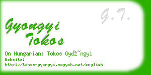 gyongyi tokos business card